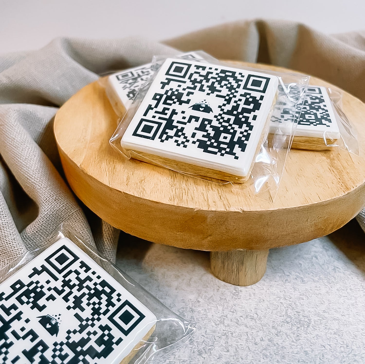 Koeken bedrukken met een QR code