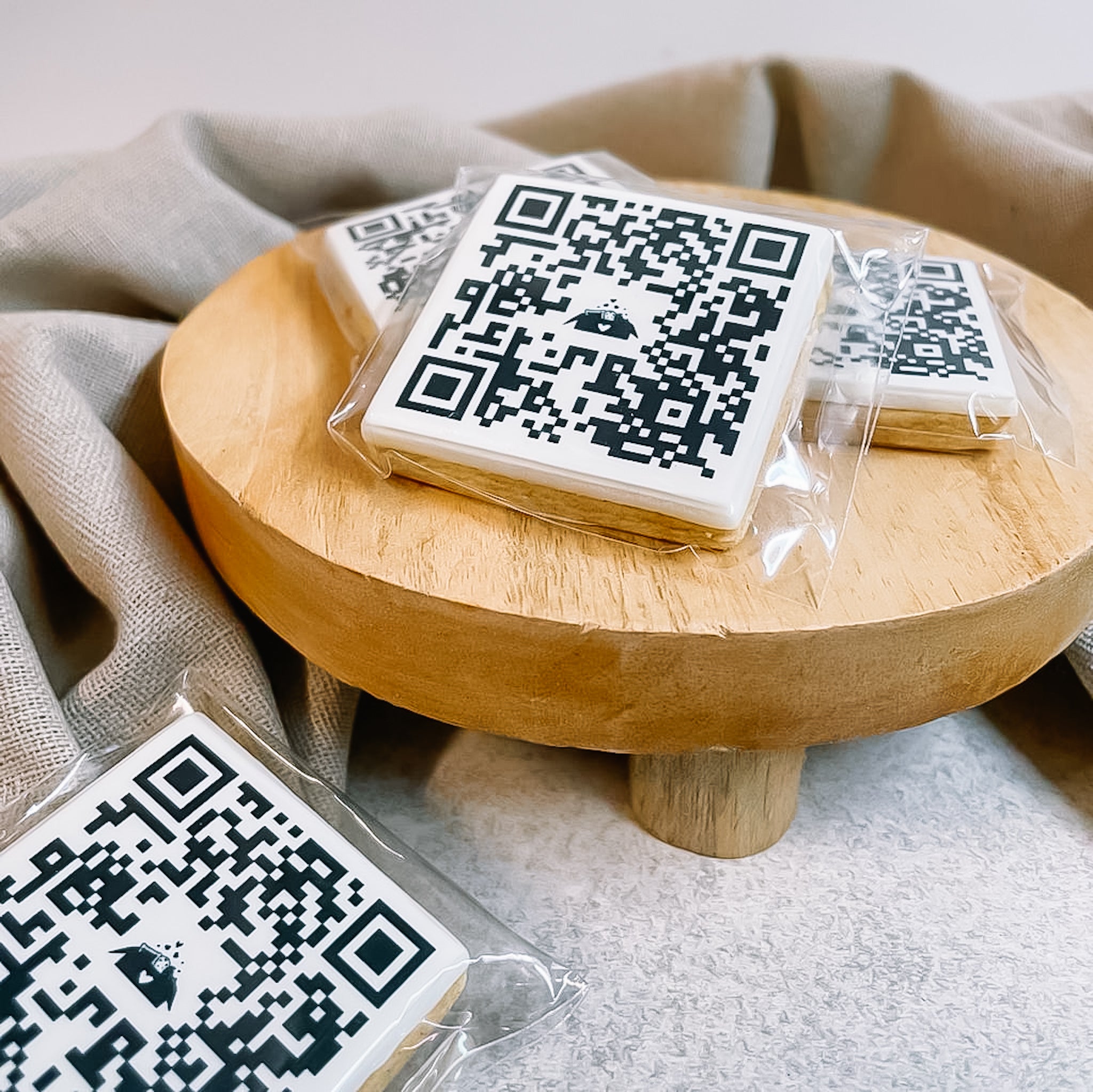 Koeken bedrukken met een QR code